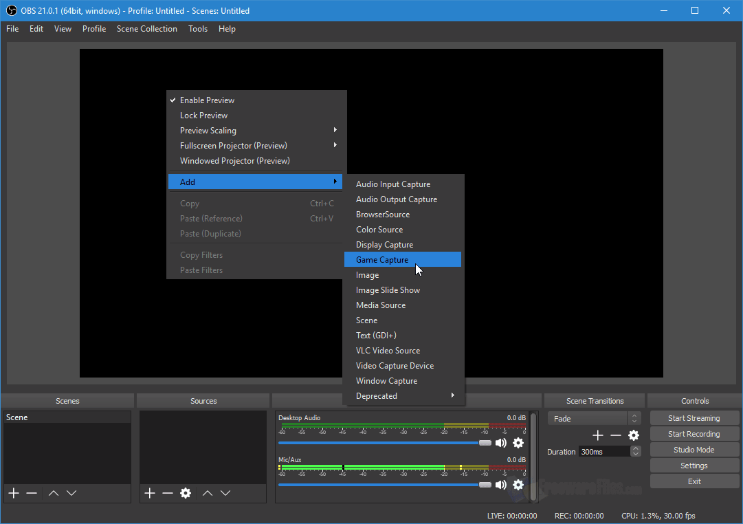 obs for windows 7